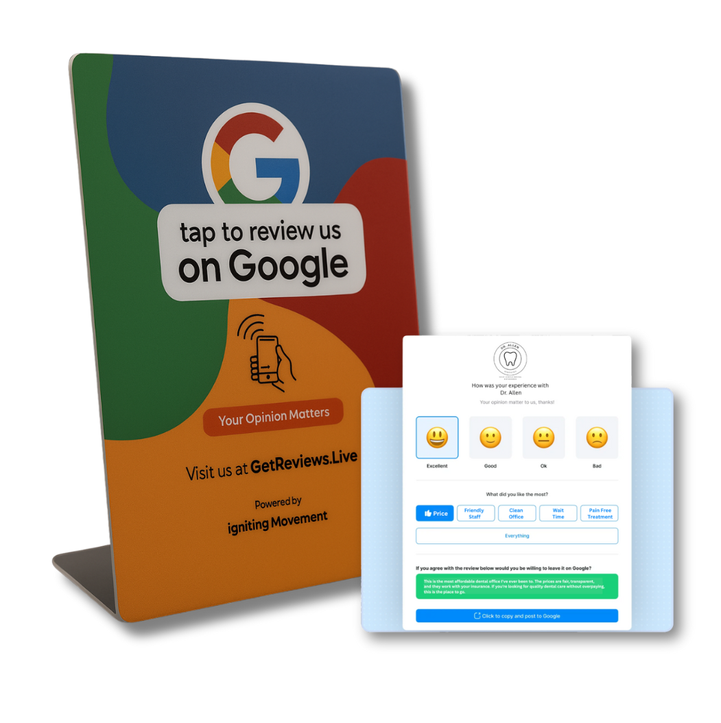 AI Powered Review Stand – Mercy AI Plan